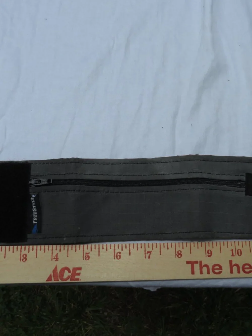 Forestyx Tactical Ankle Wallet EDC Pouch military Gray Ripstop Zippered Conceal